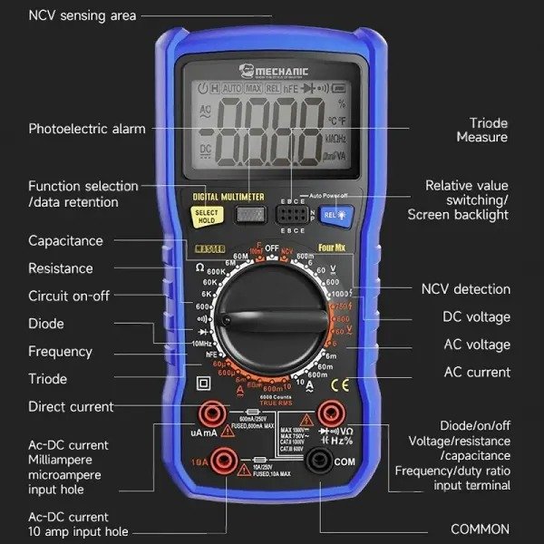 mechanic mx four multimeter