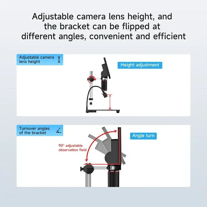 Aixun DM21 Digital Microscope+Multimeter 1200X Magnification Multi Angle With 7 inch Display Measurement Microscope - Image 3