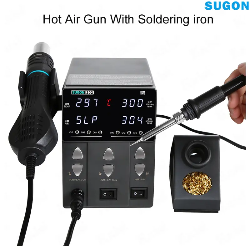 SUGON 202 SMD Rework Station – 2-in-1 Hot Air